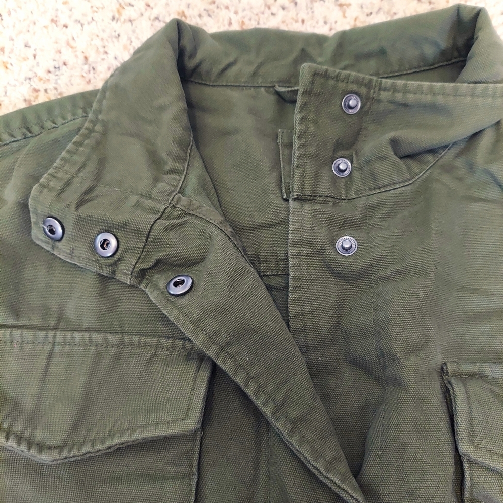GAP Canvas Utility Jacket Large In Army Green - Picture 5 of 9